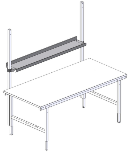 Rocholz Formularablage für Packtisch, Breite 1630 mm Technische Zeichnung 1 L