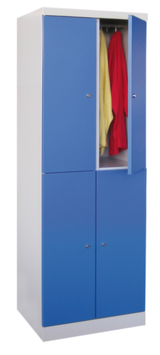 PAVOY Doppelstöckiger Abteilschrank Basis Plus mit 2x2 Abteilen, Abteilbreite 300 mm Standard 1 L