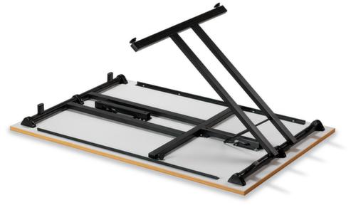 Stapelbarer Mehrzweck-Klapptisch, Breite x Tiefe 1200 x 700 mm, Platte Ahorn Detail 3 L