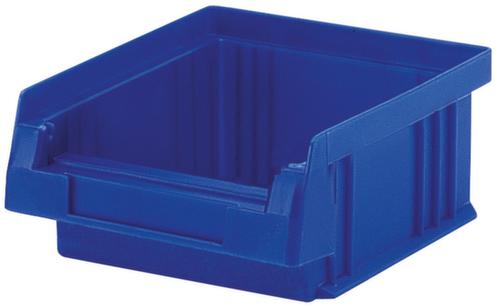 Lakape Stapelbarer Sichtlagerkasten Eco rollenbahngeeignet, blau, Tiefe 89 mm, Polypropylen Standard 1 L