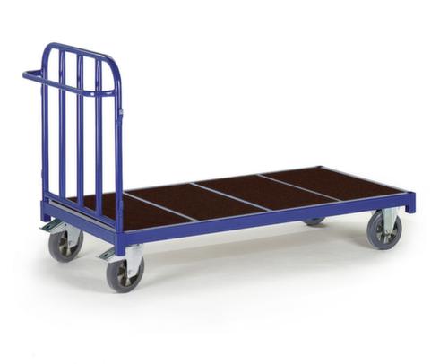 Rollcart Rohr-Stirnwandwagen mit rutschsicherer Ladefläche, Traglast 1200 kg, Ladefläche 1600 x 800 mm Standard 1 L