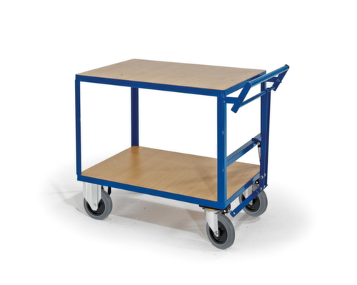 Rollcart Tischwagen mit Totmannbremse 1000x700 mm, Traglast 600 kg, 2 Etagen Standard 1 L