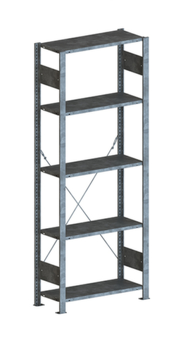 META System-Steckregal CLIP, Höhe x Breite x Tiefe 2000 x 806 x 336 mm, 5 Böden