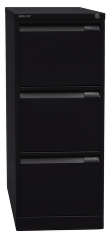 Bisley Hängeregistraturschrank, 3 Auszüge, schwarz/schwarz Standard 3 L