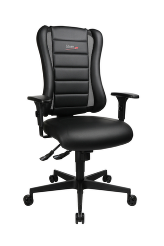 Topstar Bürodrehstuhl Sitness Racer RS mit AL "P4" mit 3D-Sitzfläche, schwarz Standard 6 L