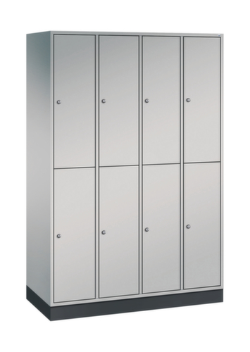 C+P Doppelstöckiger Garderobenschrank Intro, Abteilbreite 260 mm Standard 2 L