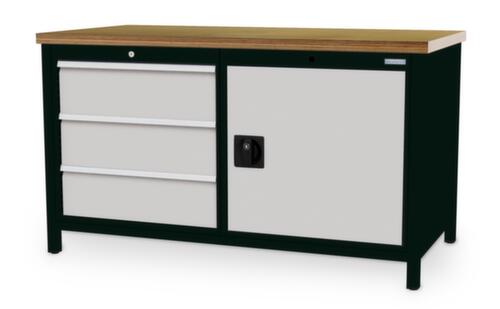 Bedrunka + Hirth Werkbank, 3 Schubladen, 1 Schrank Standard 1 L