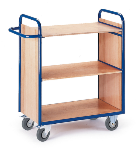 Rollcart Etagenwagen mit Holzwänden Standard 1 L