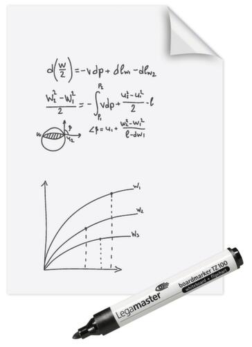 Legamaster Whiteboard-Folie Magic-Chart, Höhe x Breite 600 x 800 mm Milieu 1 L