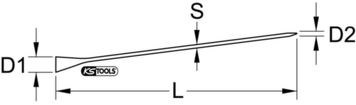 KS Tools Richt- / Montiereisen Standard 2 L