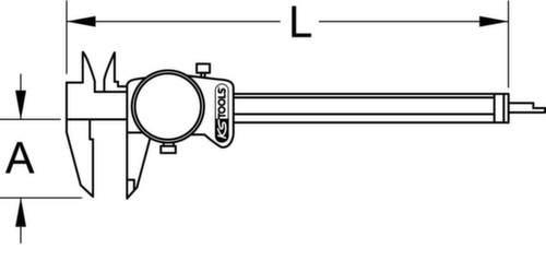 KS Tools Uhren-Messschieber Standard 3 L