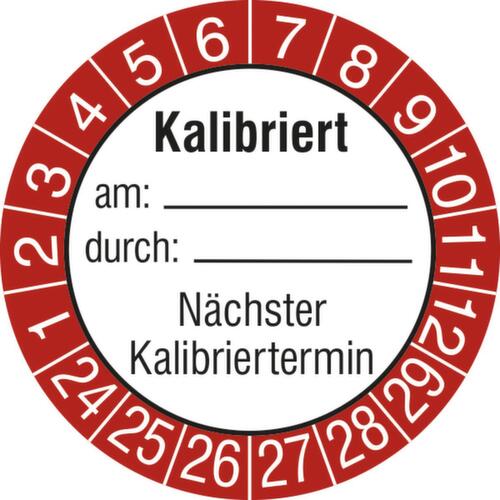 Runde Prüfplakette ohne Jahresfarbe Standard 1 L