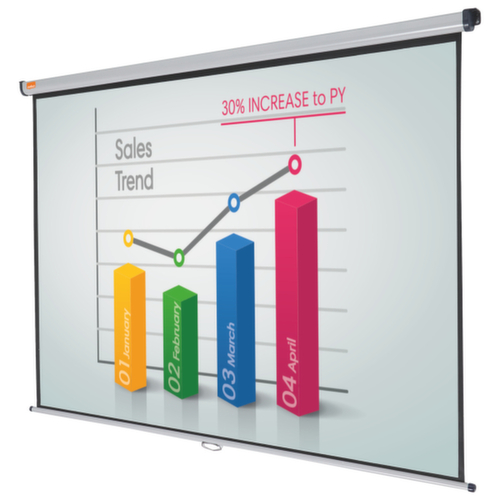 nobo Rolloleinwand mit manueller Bedienung Milieu 3 L