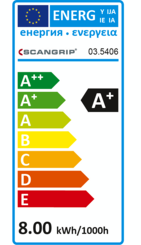 Scangrip Handleuchte SUPERFORM Technische Zeichnung 1 L