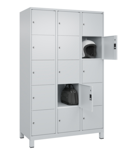 C+P Schließfachschrank Classic Plus, 15 Fächer Standard 3 L