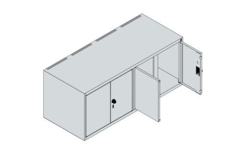 C+P Aufsatzschrank Classic Plus für Flügeltürenschrank Technische Zeichnung 1 L