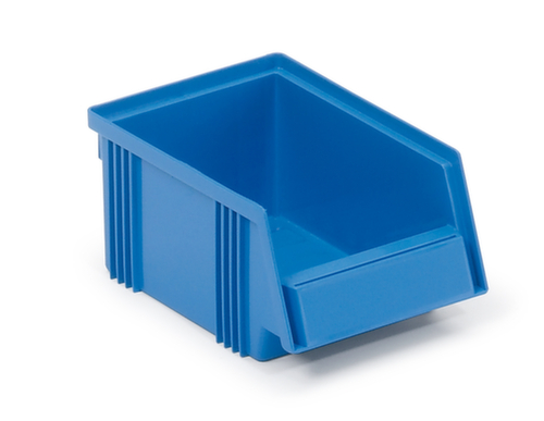 Treston Robuster Sichtlagerkasten, blau, Tiefe 165 mm, Polypropylen Standard 1 L