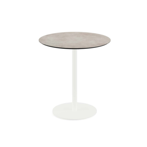 VEBA Bistrotisch Essentials Urban, Ø 700 mm, Platte Moonstone Standard 1 L