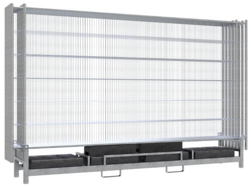 Schake Schrankenzaun-Set Light mit 10 Zaunelementen, Höhe x Breite 2000 x 3500 mm Standard 2 L