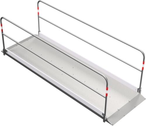 Schake Grabenbrücke mit Trittfläche aus Aluminium, Länge x Breite 3200 x 1000 mm Standard 2 L