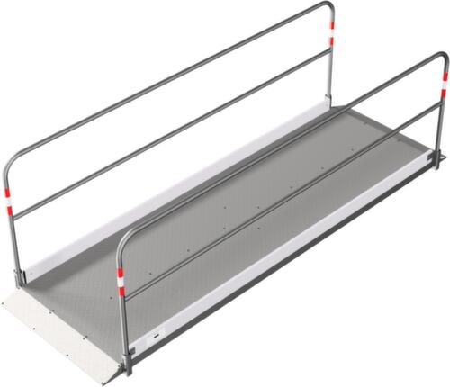 Schake Grabenbrücke mit Trittfläche aus Aluminium, Länge x Breite 3200 x 1000 mm Standard 4 L