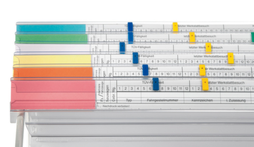 EICHNER Beschriftungsschild Visimap, blau Standard 2 L