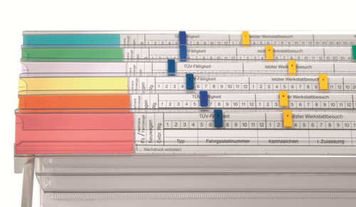 EICHNER Aufstecker Visimap für Signalreiterleisten, blau Milieu 1 L