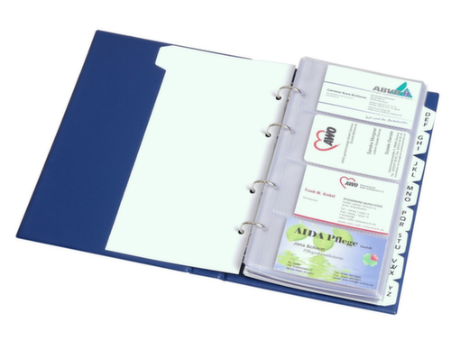 EICHNER Visitenkartenbuch aus PVC in blau Standard 3 L