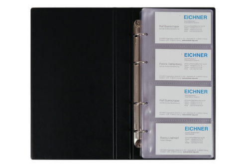 EICHNER Visitenkartenbuch aus PVC in blau Detail 1 L