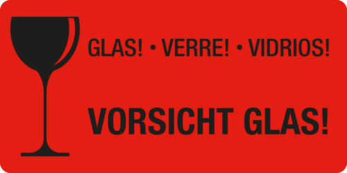 EICHNER Hinweisetiketten "Vorsicht Glas"