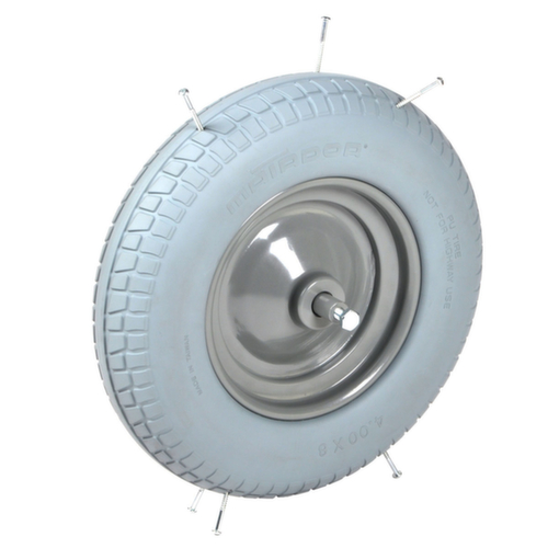 Matador Schubkarrenrad, Traglast 200 kg, Polyurethan-Bereifung Standard 1 L