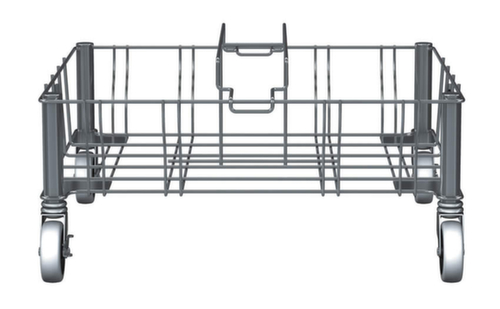 Rubbermaid Rollwagen Slim Jim® für 2 Wertstoffsammler, für 60 - 87 l Behälter, Edelstahl Standard 2 L