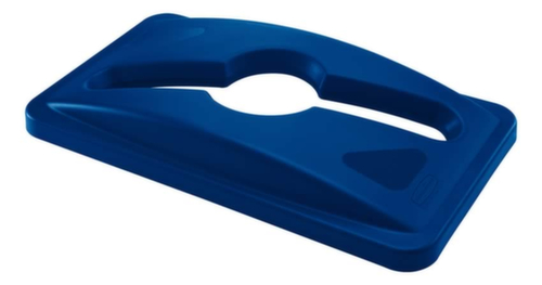 Rubbermaid Deckel Slim Jim® für gemischte Abfälle für Wertstoffsammler, blau Standard 2 L