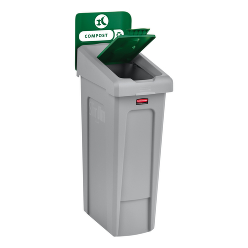 Rubbermaid Deckel Slim Jim® für Recycling-Station, grün Standard 4 L