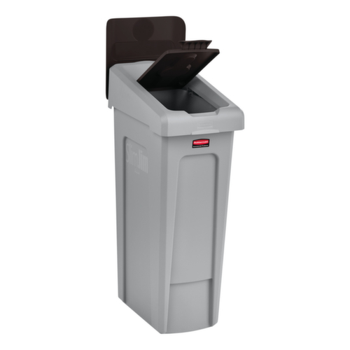 Rubbermaid Deckel Slim Jim® für Recycling-Station, braun Standard 4 L