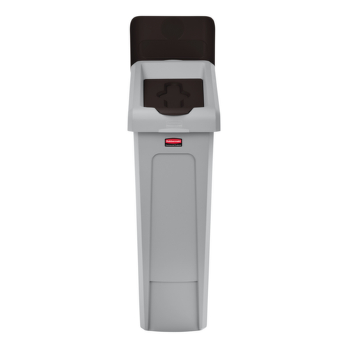 Rubbermaid Deckel Slim Jim® für Recycling-Station, braun Standard 2 L