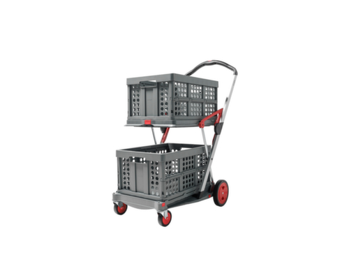 Klappmobil CLAX inklusive Klappbox, Traglast 60 kg, 2 Etagen Standard 15 L