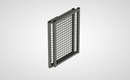 Wand-Aufsatzelement für Trennwandsystem, Breite 530 / 930 mm Standard 3 L