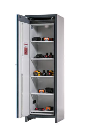 Asecos Lithium-Ionen Lagerschrank ION-LINE Typ 90, Höhe x Breite x Tiefe 1953 x 599 x 615 mm Standard 1 L