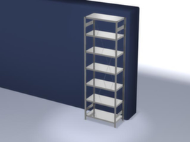 hofe System-Steckregal, Höhe x Breite x Tiefe 3000 x 1060 x 535 mm, 7 Böden