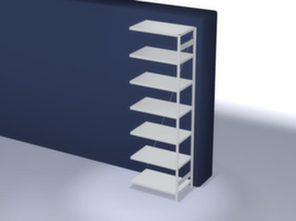 hofe System-Steckregal in mittelschwerer Bauart, Höhe x Breite x Tiefe 3000 x 1010 x 635 mm, 7 Böden