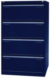 Bisley Hängeregistraturschrank Light, 4 Auszüge, oxfordblau/oxfordblau