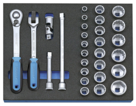 2005 CT2-D 19 Steckschlüssel-Sortiment 1/2" in Check-Tool-Modul