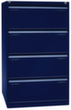 Bisley Hängeregistraturschrank Light, 4 Auszüge, oxfordblau/oxfordblau Standard 3 S