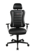 Topstar Bürodrehstuhl Sitness Racer RS mit AL "P4" + KS mit Kopfstütze, schwarz Standard 5 S