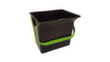 Harema Eimer Black is Green, Inhalt 6 l, schwarz