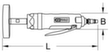 KS Tools 1/4" Druckluft-Radiermaschine Standard 8 S