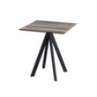 VEBA Bistrotisch Essentials Infinity, Breite x Tiefe 700 x 700 mm, Platte Tropical Wood