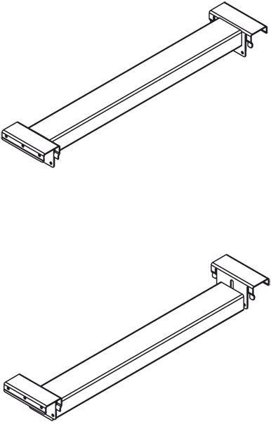 META Tiefenauflage für Palettenregal, Tiefe 1100 mm Technische Zeichnung 1 ZOOM