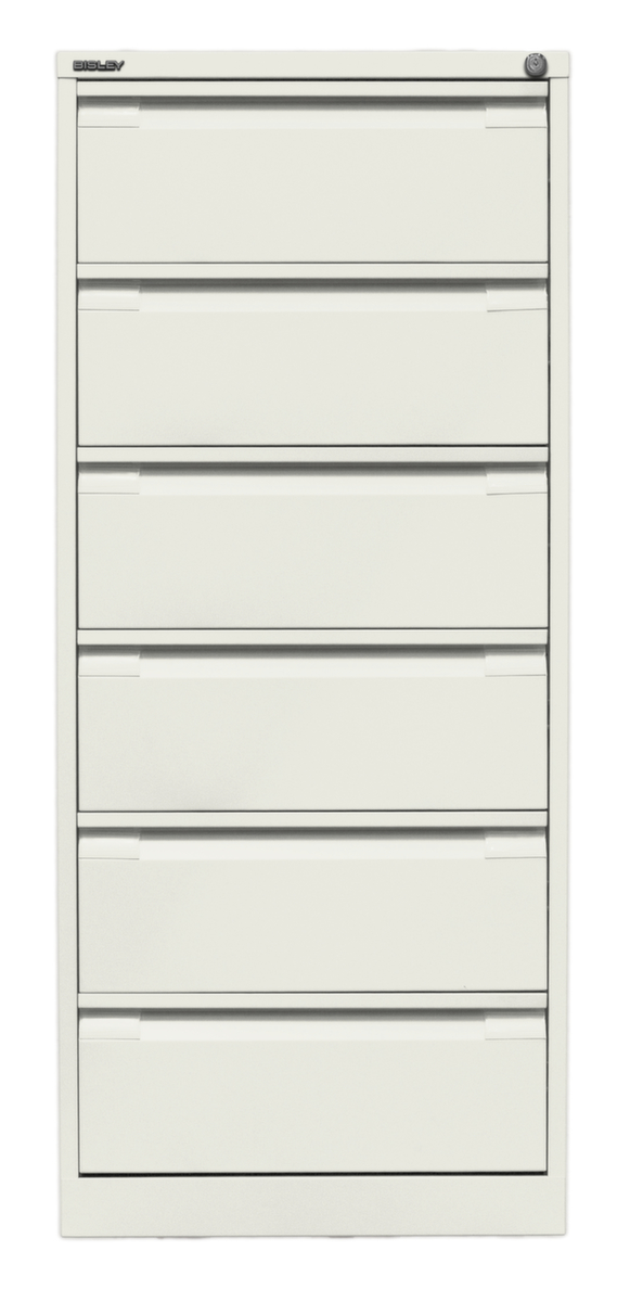 Bisley Karteikartenschrank B97, zweibahnig, weiß/weiß Standard 2 ZOOM